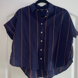 Madewell Cropped Button Down Flannel